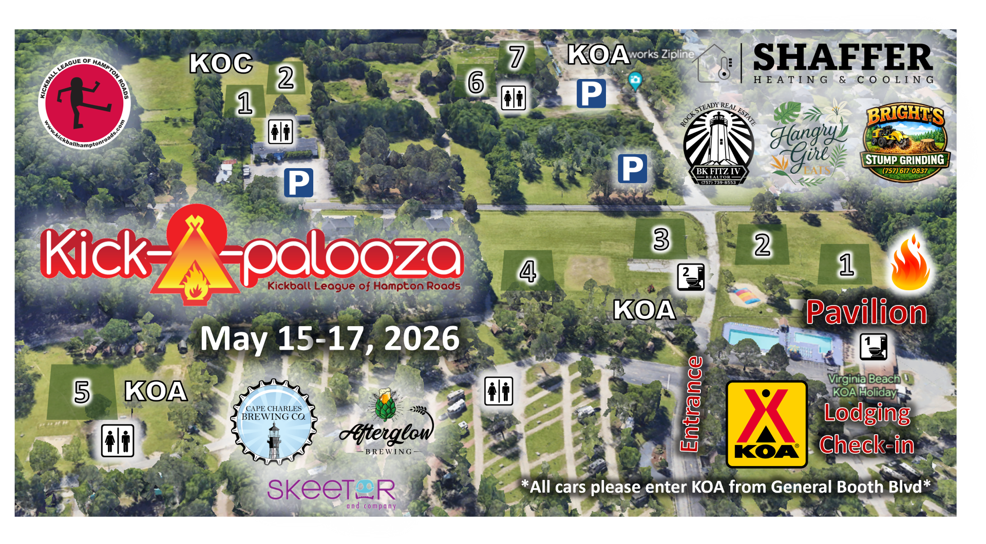 2026 Kick-A-Palooza Event Map